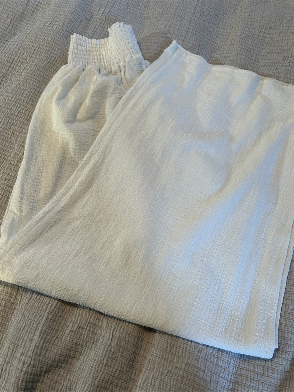 Eloquii White Wide-Leg Pants - Picture 3 of 3